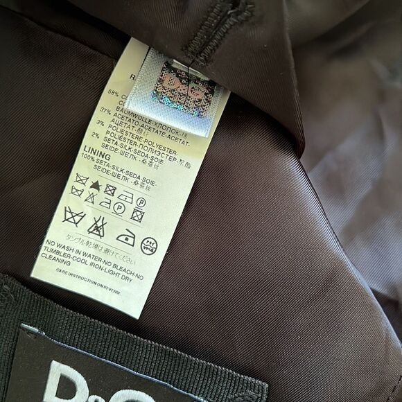 Dolce & Gabbana George Black Silk Lapels Printed single breasted blazer 38 - Picture 10 of 10